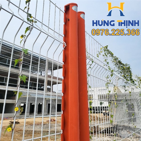 Hàng rào cột trái đào sơn tĩnh điện